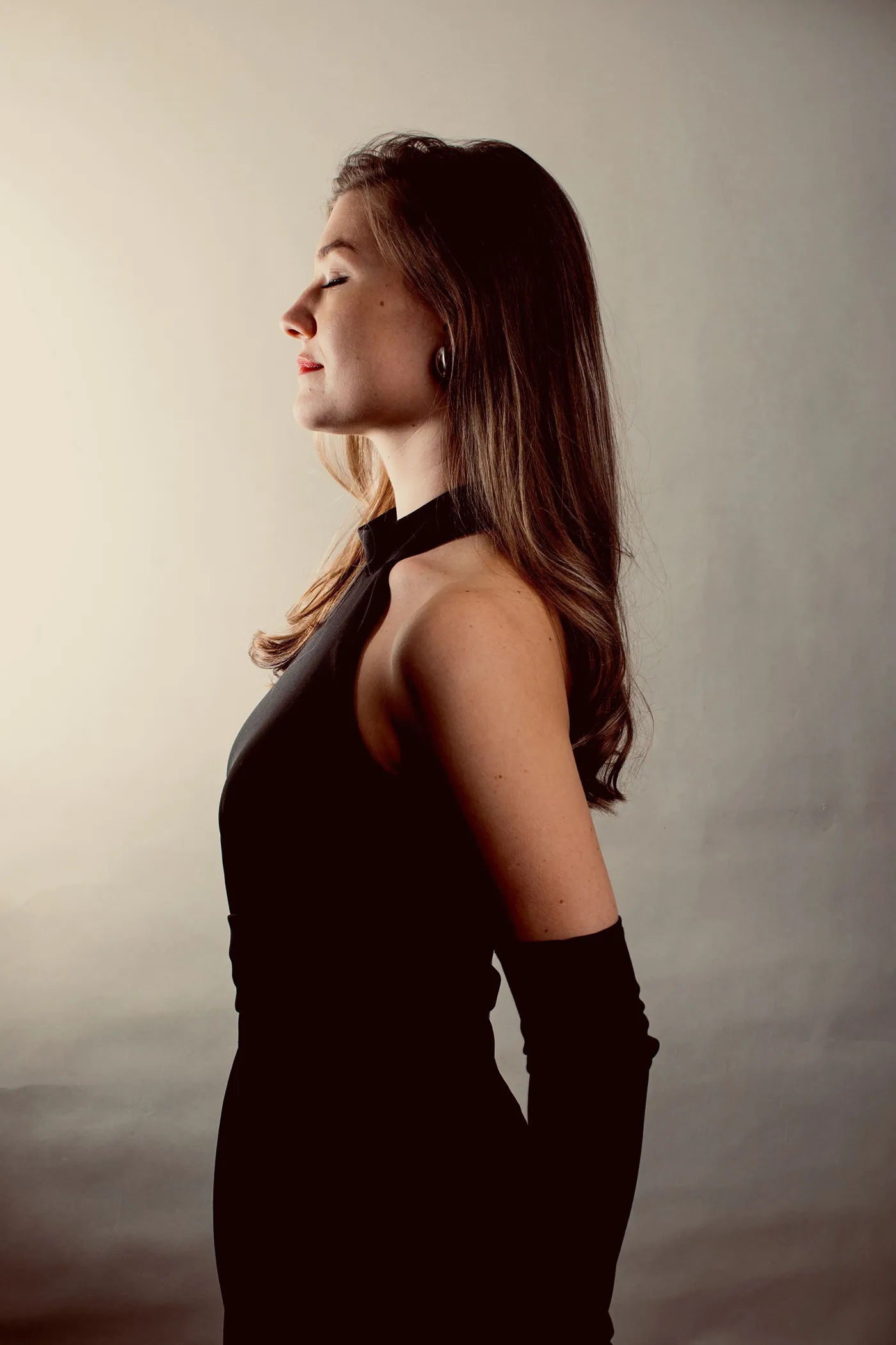 Sina seitlich black dress